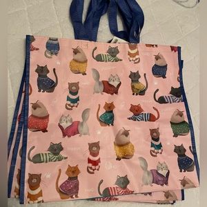 Shopping bags cats NWT (2) bags included